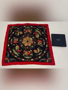 Henriot Quimper Square Silk Scarf “34